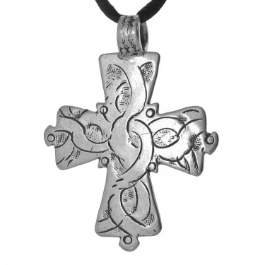 Hand Engraved Coptic Christian Antique Cross